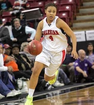 Mariya Moore-Salesian-Basketball