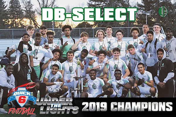 Quick 6 Football High School Division was the 7th Annual Under The Lights 7-on-7 on January 27 in Sacramento. DB-SELECT of Sacramento took the top prize