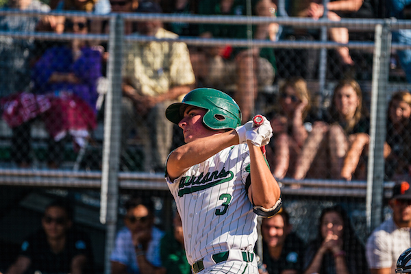 In his final high school at bat, Santiago belted a two-run homer in the sixth of the Spartans defeat of Heritage in the NCS D I championships