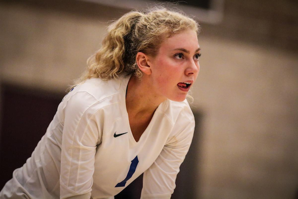 Rocklin volleyball star outside hitter, Ivana Erlandsen posted a team-leading 18 kills in a 3-1 win over Ponderosa-Shingle Springs