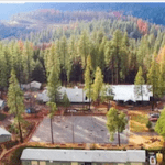 Overhead view of Camp grounds at NCSTV Summer Basketball Camp OVERNIGHT 5 DAY BASKETBALL CAMP IN THE SIERRA FOOTHILLS