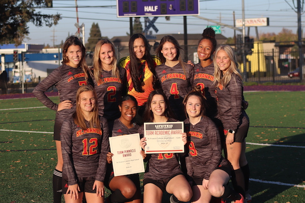 St. Francis soccer program was named one of 36 high school schools (26 girl’s programs) in the nation to receive the inaugural Team Pinnacle Award by the United Soccer Coaches.