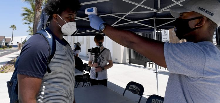 For St. John Bosco football, an ‘exciting’ return to the field for practice