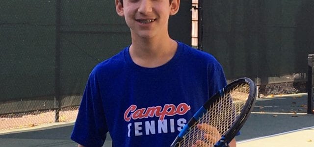 Lafayette teen makes impact on COVID-19 with tennis lessons