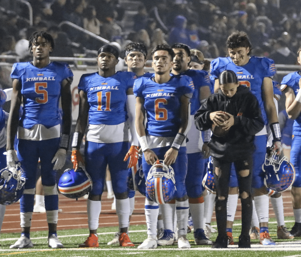 January 20, 2018 - Team Mauka defensive lineman EJ Ane #46 (Silver Valley  HS) poses with Jesse