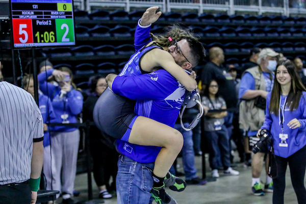 Section Wrestling Championships, Kayla Pflueger, Gus Barone, Rocklin