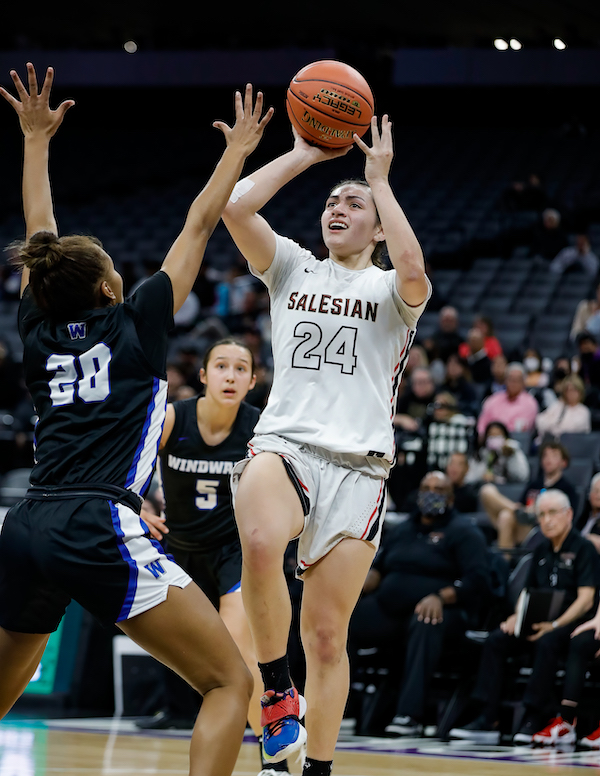 Salesian Girls Basketball, Nevaeh Asiasi, State Champions