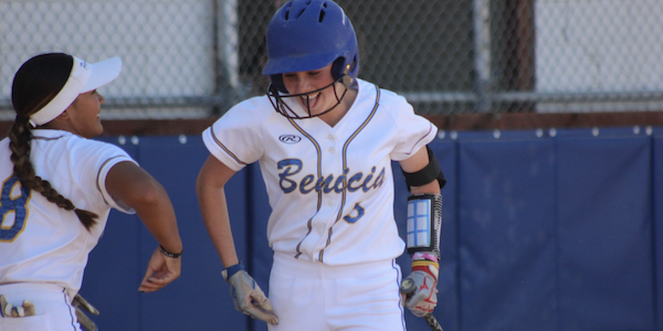 Benicia Softball, Emma French, Robynn Balmediano