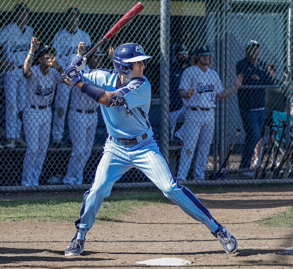 Valley Christian outfielder Tatum Marsh prepares to swing in a game at Elk Grove High