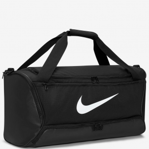 Nike gym bag for storing essential sports gear. 