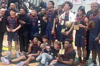 Eastvale Roosevelt boys basketball outlasts St. John Bosco 56-55 in overtime to repeat as The Classic at Damien Platinum Division champion