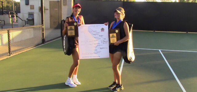 Orange Lutheran freshman Sophie Suh secures Southern Section singles title, Cassie Blakey and Stella Simpson-Morgan of Palos Verdes rally to capture doubles crown