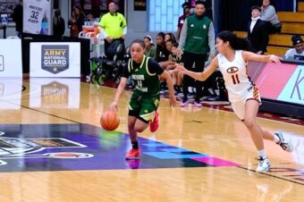 Kaleena Smith, Tatianna Griffin help Ontario Christian girls basketball team rule the court against Christ the King at Hoophall Classic