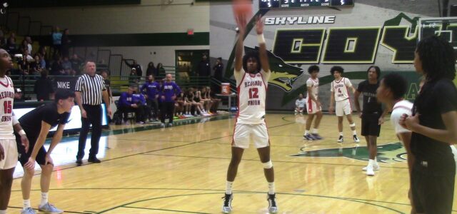 Redondo Union boys basketball team snaps Volcano Vista’s 28-game winning streak to reach Nike Tournament of Champions Saguaro Bracket final; Harvard-Westlake and Concord De La Salle set to clash