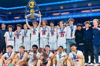 Conor Maguire, International School adapt in second half of Division 5 boys basketball state final to prevail against Diamond Ranch