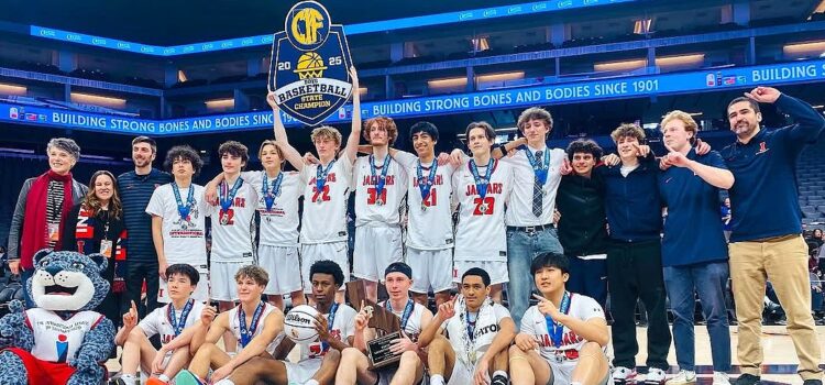 Conor Maguire, International School adapt in second half of Division 5 boys basketball state final to prevail against Diamond Ranch