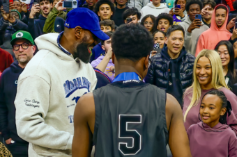 Bryce James and Sierra Canyon Capture State Title as LeBron Cheers from Stands