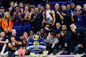 Brayden Burries brilliant in 44-point effort to elevate Eastvale Roosevelt boys basketball team to 80-60 win against Archbishop Riordan in Open Division state final