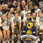 Izzy McFadden, Jocelyn Gigounas cap Marin Catholic careers with Division 3 girls basketball title following 48-38 win against Mater Dei Catholic