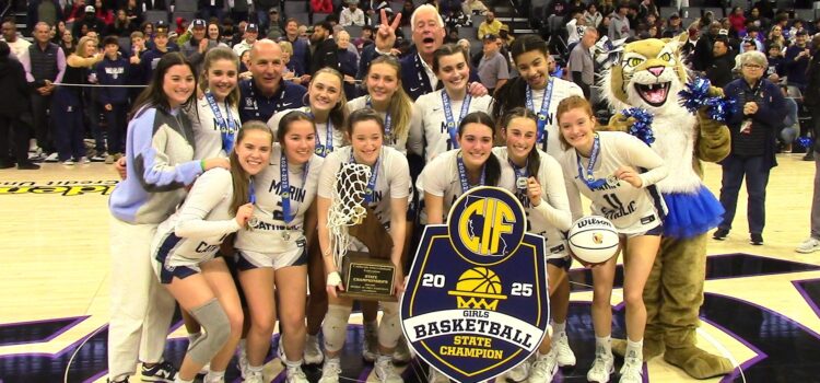 Izzy McFadden, Jocelyn Gigounas cap Marin Catholic careers with Division 3 girls basketball title following 48-38 win against Mater Dei Catholic