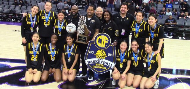 Strong start, better finish lift Cerritos Whitney to 48-40 victory against Half Moon Bay to secure first Division 4 girls basketball state championship