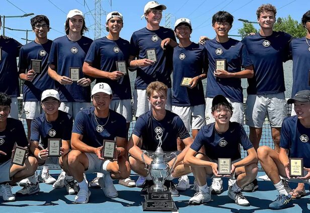 Menlo School boys tennis team knocks off California High 6-1 in regional championship, earns rematch with University High of Irvine in state final