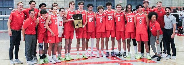 Everything lines up for Mater Dei boys volleyball team, which knocks off Peninsula to grab CIF-Southern Section Division 2 title