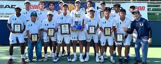 University High of Irvine wins third consecutive Southern California Regional boys tennis title, fifth overall with 5-2 victory against Harvard-Westlake