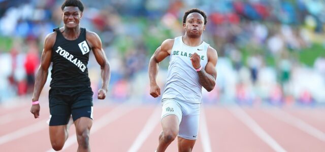 Concord De La Salle junior Jaden Jefferson sets California all-time mark in boys 100-meter dash with wind-legal 10.01 in state prelims