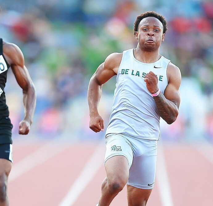 Concord De La Salle junior Jaden Jefferson sets California all-time mark in boys 100-meter dash with wind-legal 10.01 in state prelims