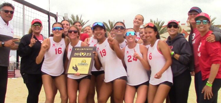Redondo Union good to the last shot against Bay League rival Mira Costa, winning first CIF-Southern Section Division 1 beach volleyball championship