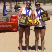 Redondo Union junior twins Addi Junk and Avery Junk are last team standing, capturing first program’s first CIF-Southern Section beach volleyball pairs title