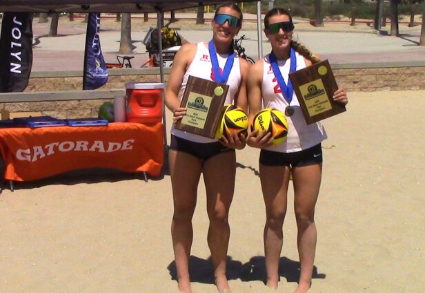 Redondo Union junior twins Addi Junk and Avery Junk are last team standing, capturing first program’s first CIF-Southern Section beach volleyball pairs title