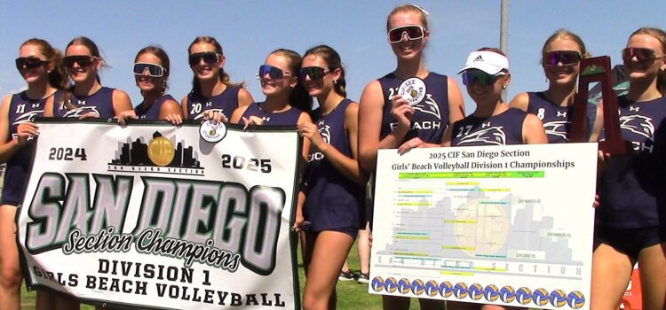 San Marcos sweeps Carlsbad to place final stamp on dominant run to first CIF-San Diego Section Division 1 beach volleyball championship
