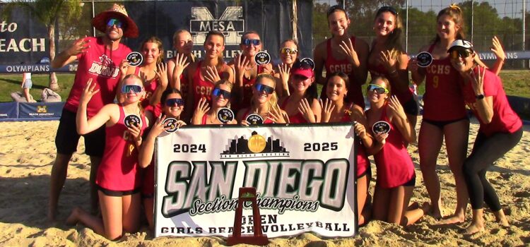 Four-peat a remarkable feat for Cathedral Catholic, which edges rival Torrey Pines 3-2 in CIF-San Diego Section Open Division beach volleyball final