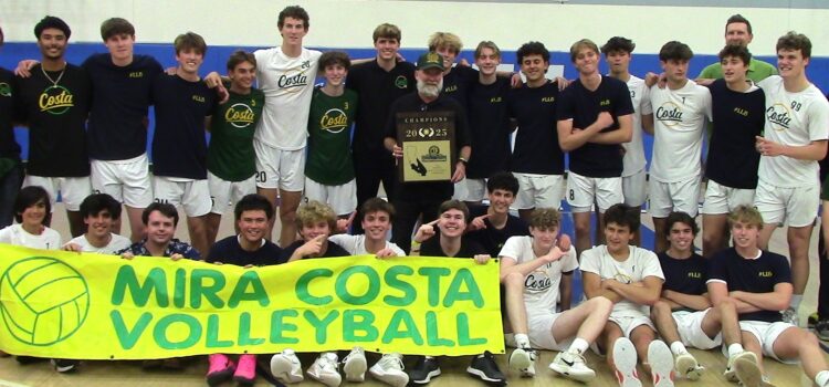 Mira Costa boys volleyball team outlasts Huntington Beach to win five-set battle in CIF-Southern Section Division 1 final