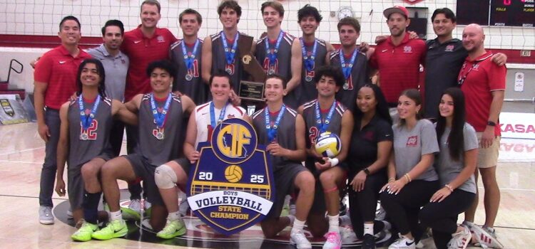 Mater Dei defeats Buchanan to capture Division 2 boys volleyball state championship, winning first title in California prep history