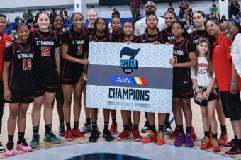 Etiwanda girls basketball team earns another Section 7 title in Arizona with 71-60 victory against Lone Peak of Utah