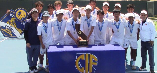 Rishvanth Krishna lifts University High of Irvine boys tennis team to back-to-back state titles following 4-3 victory against Menlo School