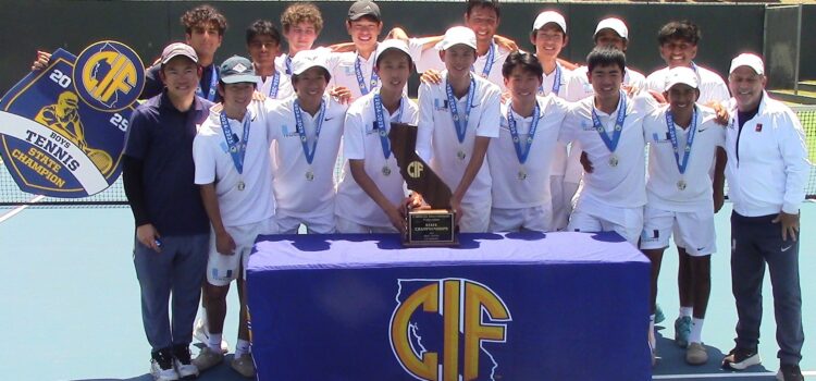 Rishvanth Krishna lifts University High of Irvine boys tennis team to back-to-back state titles following 4-3 victory against Menlo School