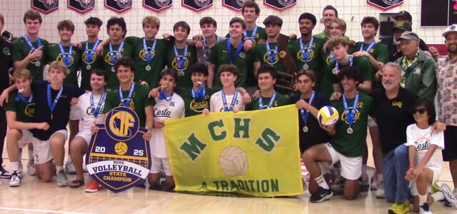 Masterful performance by top-ranked Mira Costa boys volleyball team in sweep of Archbishop Mitty in inaugural Division 1 state final