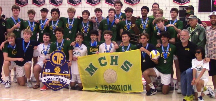 Masterful performance by top-ranked Mira Costa boys volleyball team in sweep of Archbishop Mitty in inaugural Division 1 state final