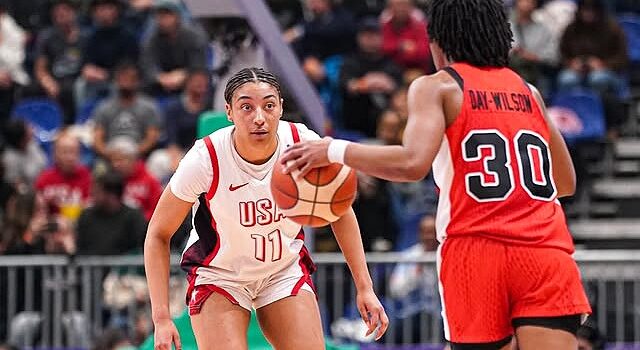 USC’s Kennedy Smith and UCLA’s Gianna Kneepkens help U.S. national basketball team rally past Brazil to capture gold medal at FIBA Women’s AmeriCup