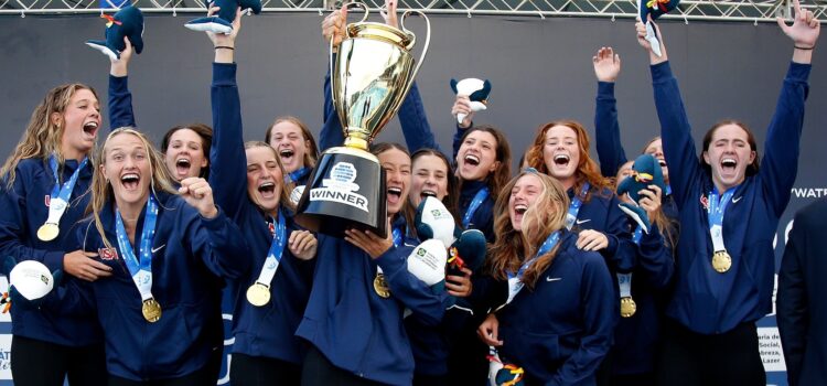 Emily Ausmus, Lucy Haaland-Ford lead U.S. women’s national team to gold medal with 16-15 win against Spain at World Aquatics Under-20 Water Polo Championships