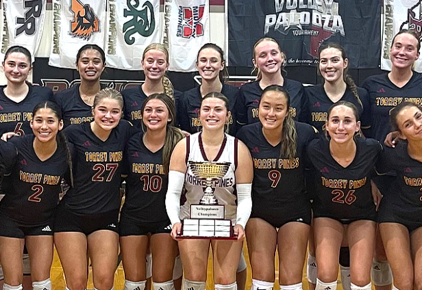 Torrey Pines girls volleyball team takes down rival Cathedral Catholic in Texas to capture Gold Division title at Volleypalooza